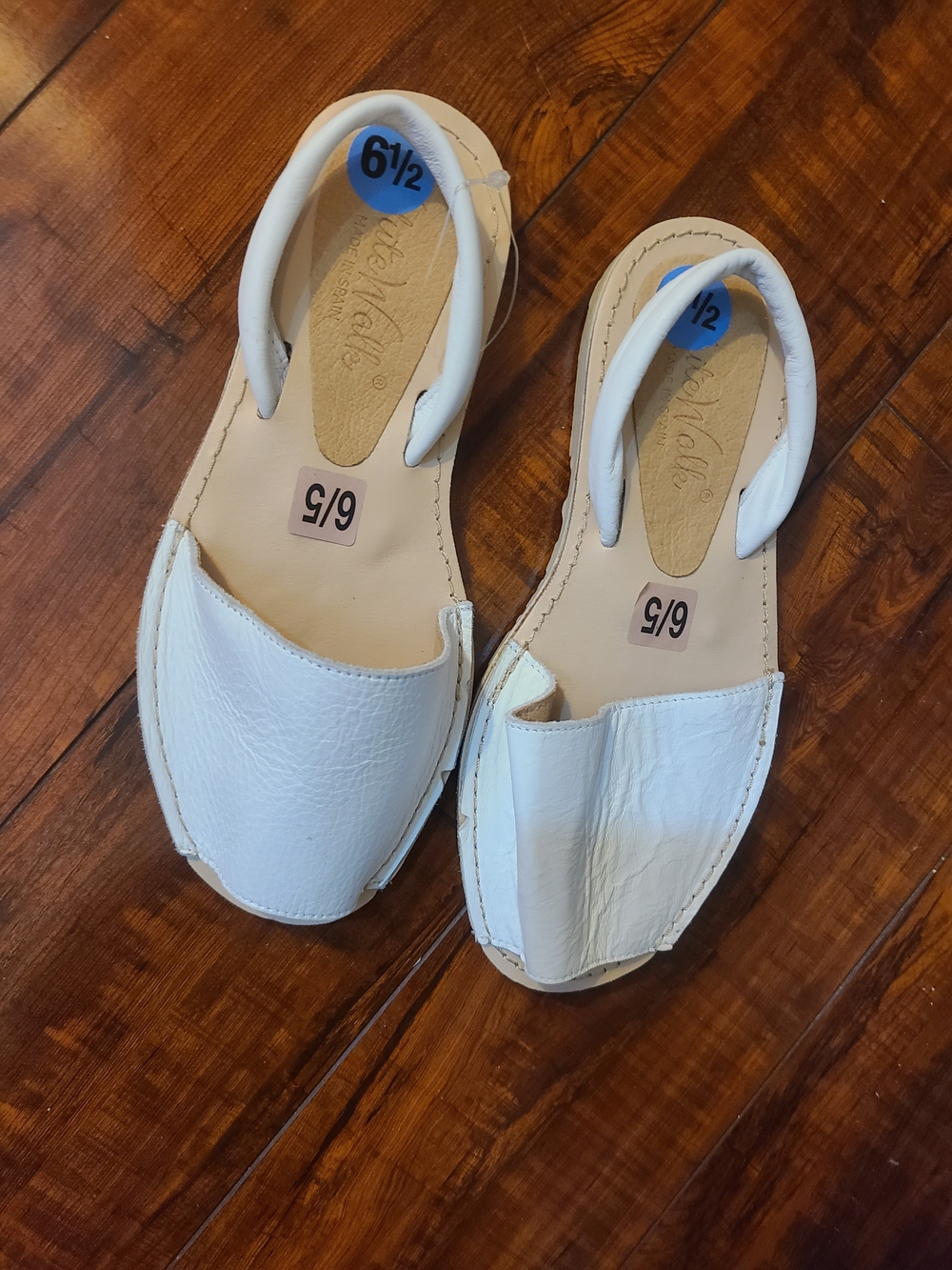 White Women's Slingback Sandals - Size 6.5